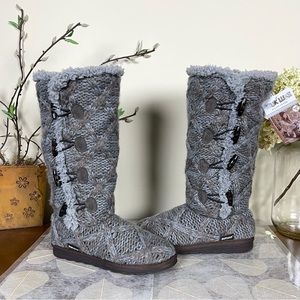 MUK LUKS® Felicity Faux Fur Lined Tall Cable Knit Sweater Boots